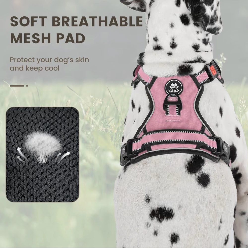 CLEAR OUT SALE! NWOT Plaid Padded Dog Harness with Matching Rope Leash Size L - Picture 8 of 17